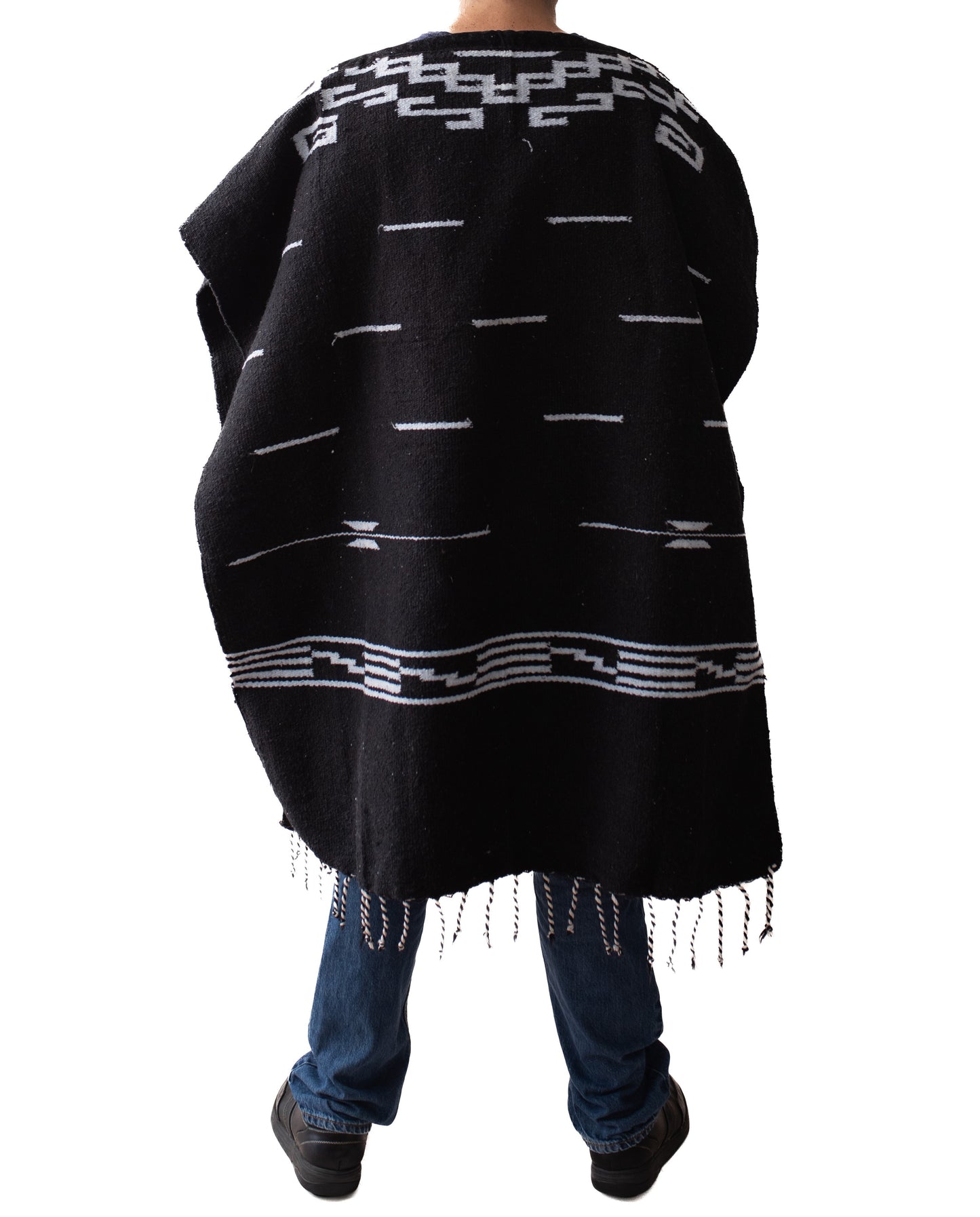 Clint Eastwood Poncho - Mexican Poncho - BLACK