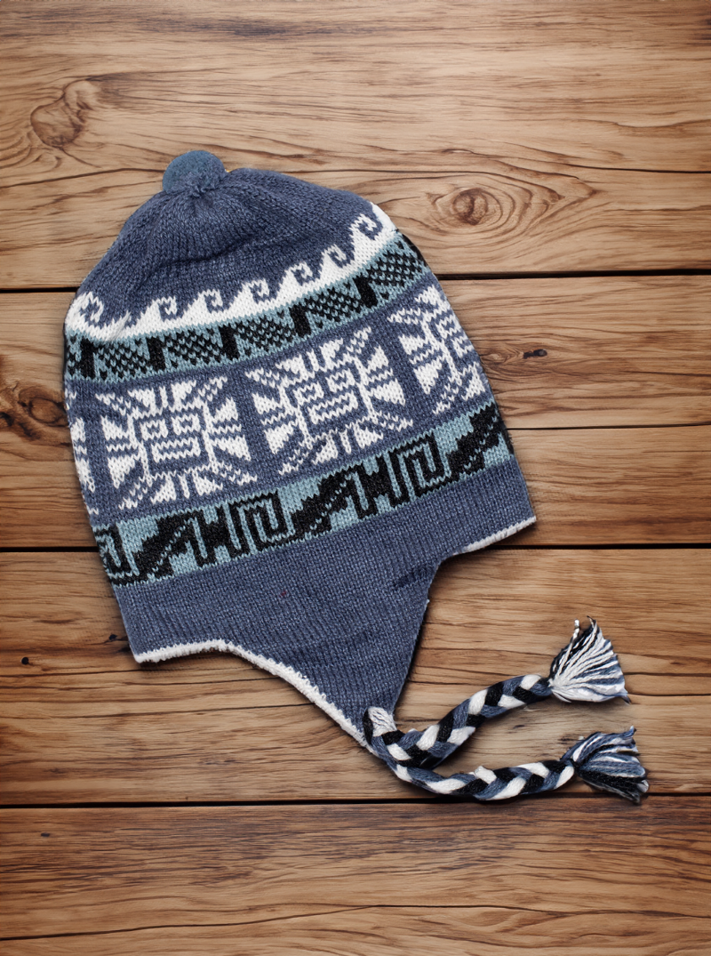 Reversible Blue Alpaca Hat – Gamboa Reversible Blue Alpaca Hat – Gamboa