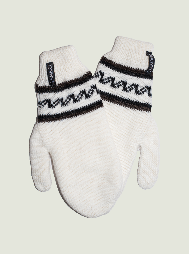 White Alpaca Gloves