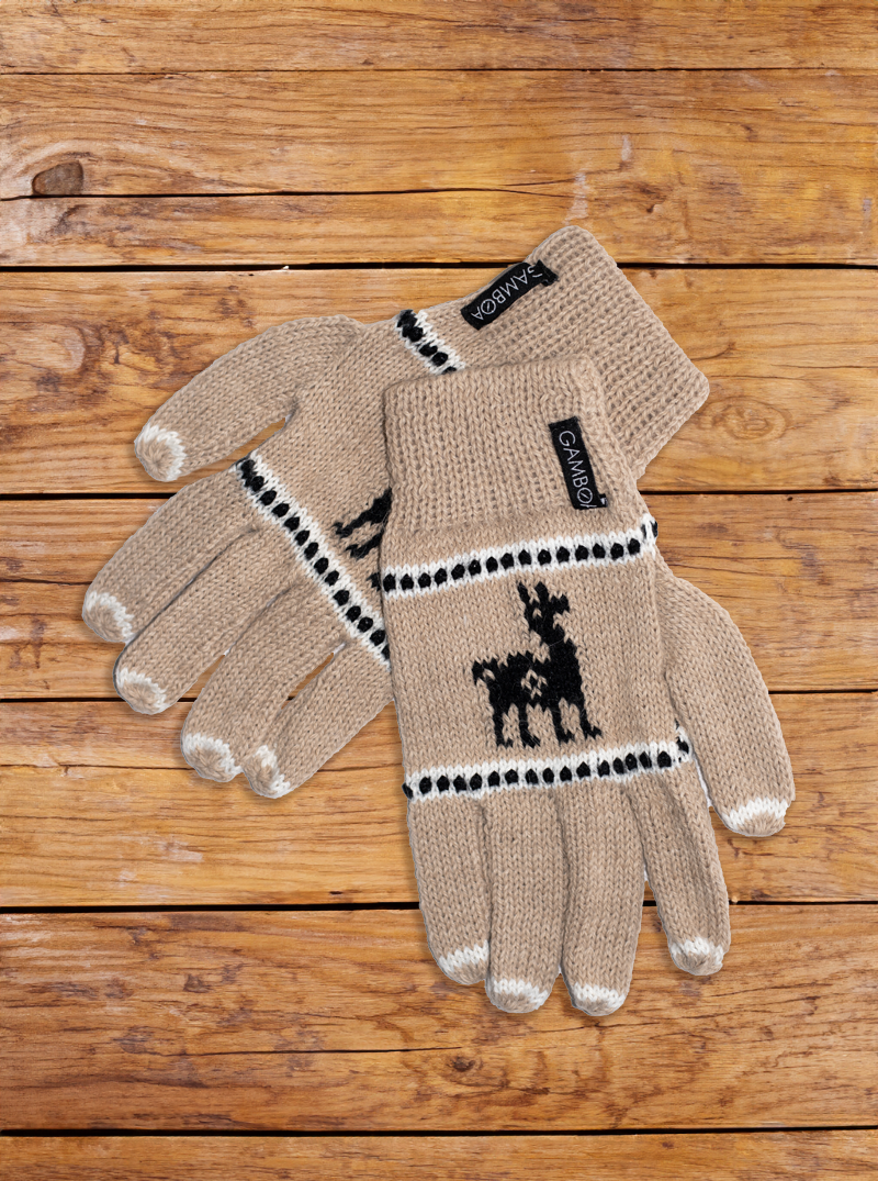 Alpakahandschuhe- Lamas – Gamboa