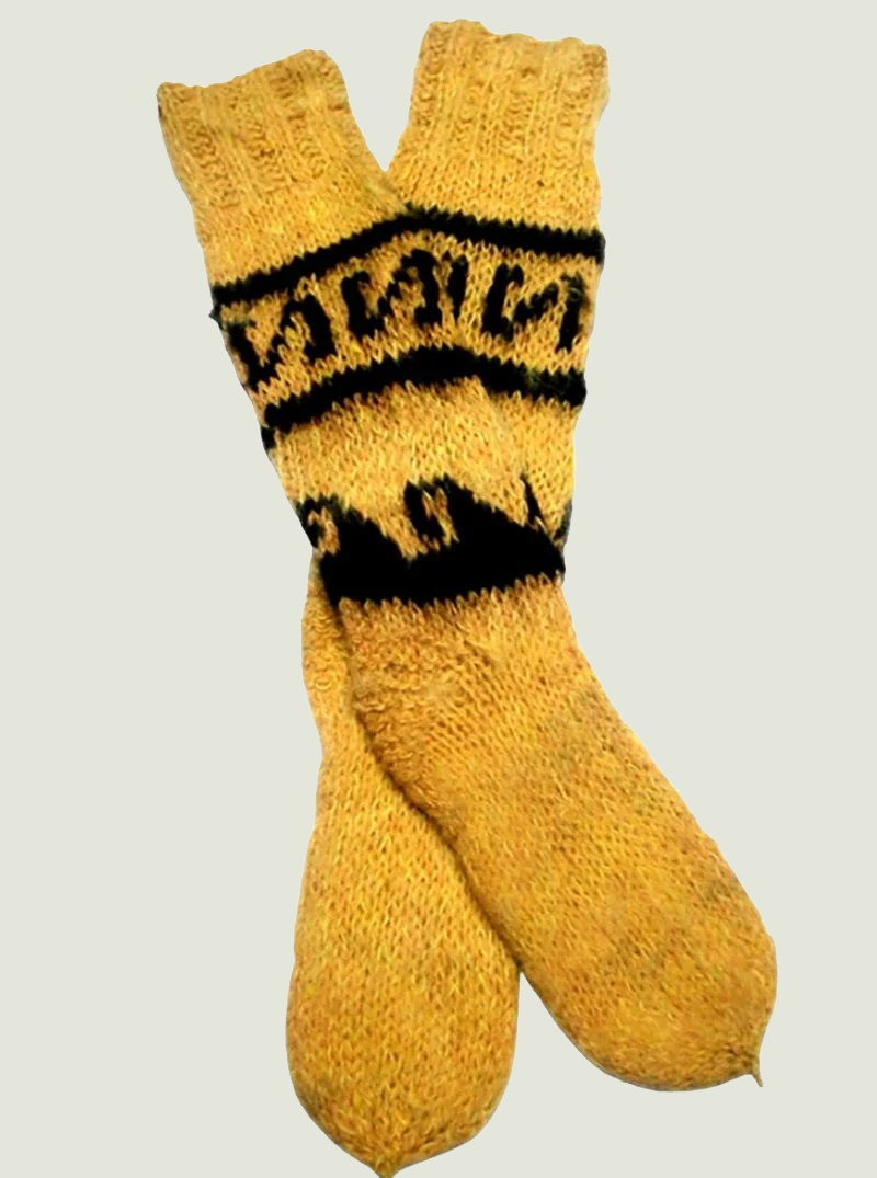 Yellow Alpaca Socks