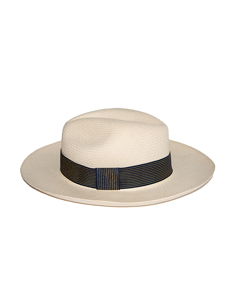 Elegant Black Hat Band with Gold Shimmer