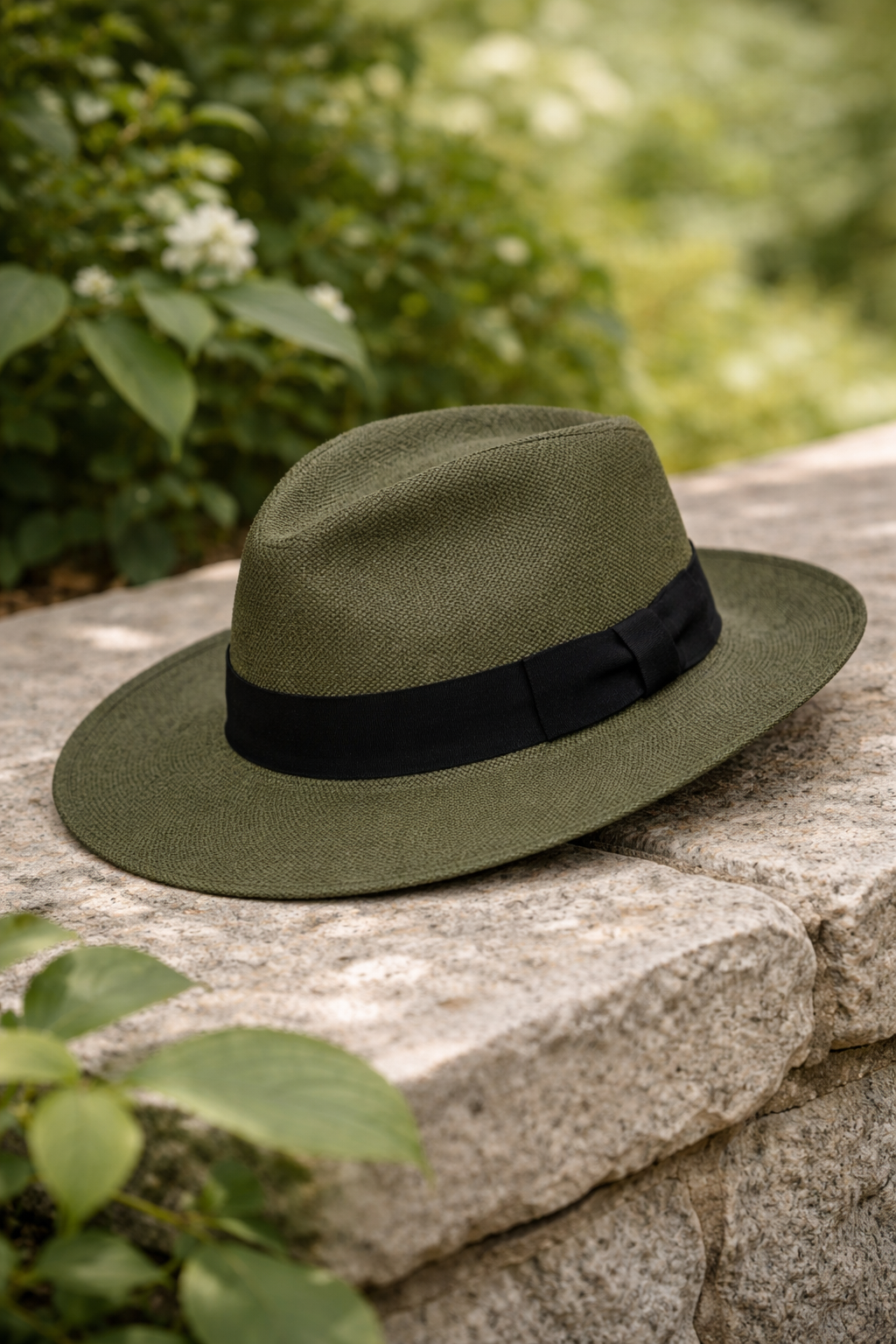 Fedora Panama Hat Olive Green | The Color Edit