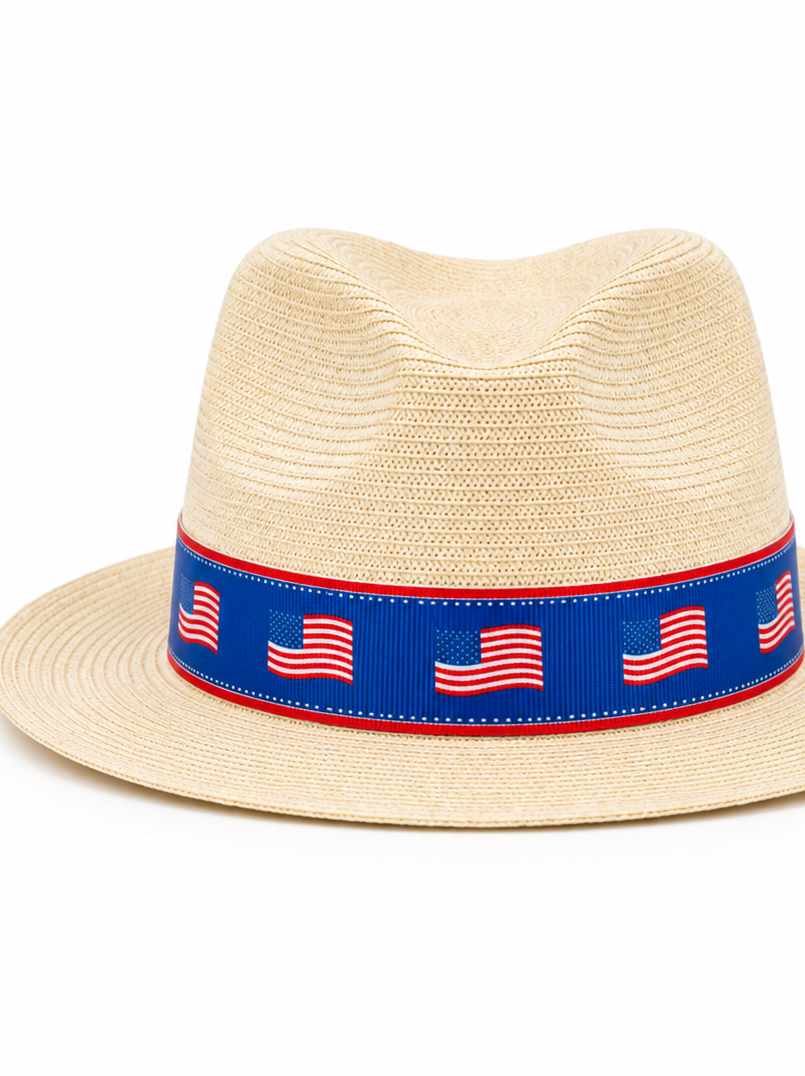 Patriotic American Flag Hat Band