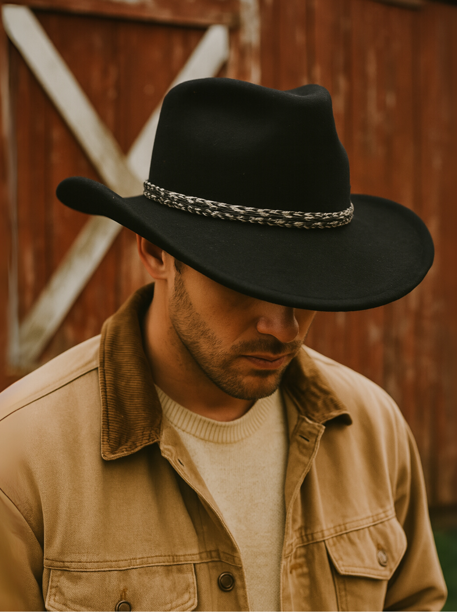 5743 Original Panama Hat + Band For Cowboy Panama Hat Countryside Grade 3| Cattleman Western Style by  main image 2