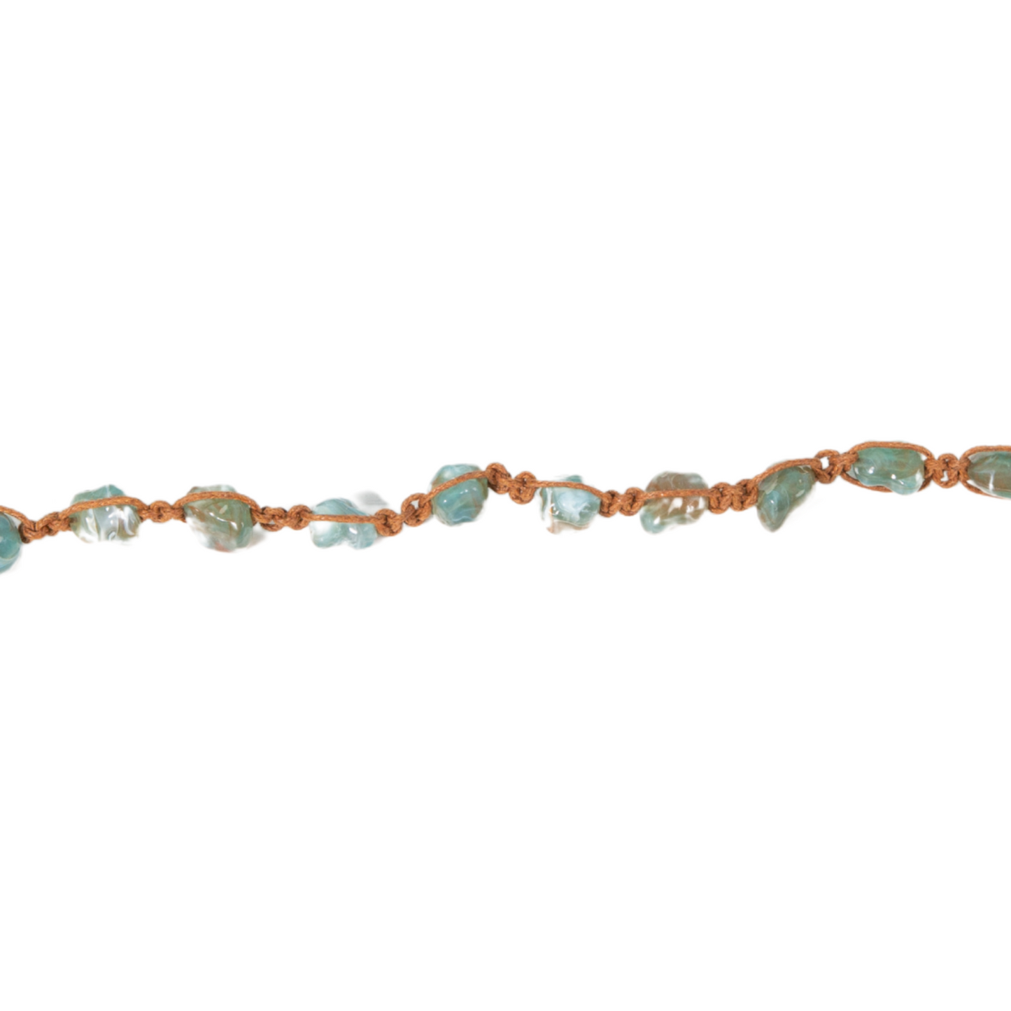 Western Hat Band | Turquoise Chip & Leather Cord