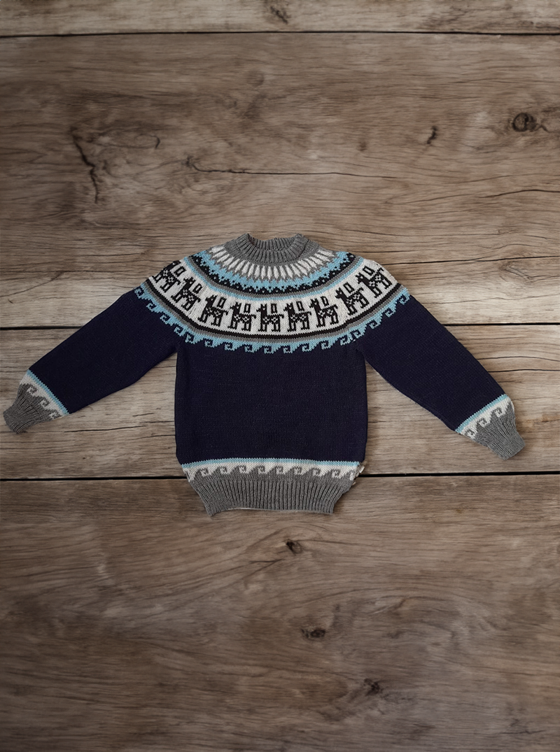 Ski Fair Isle Alpaca Sweater for Men