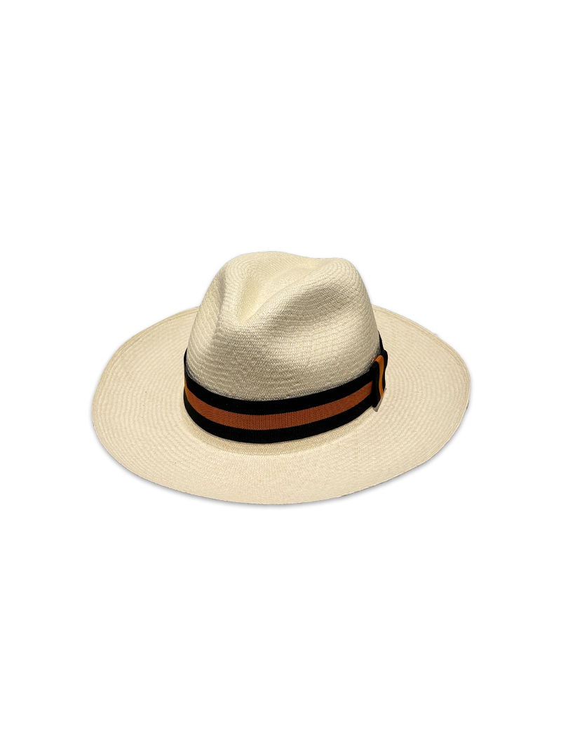 Striped Hat Band - Orange & Black