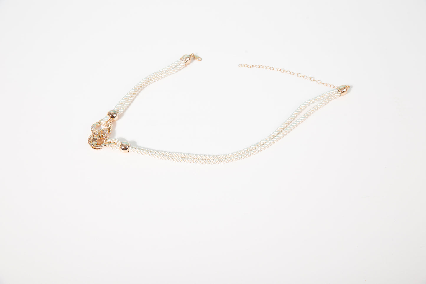 Elegant Western Hat Band | White & Gold