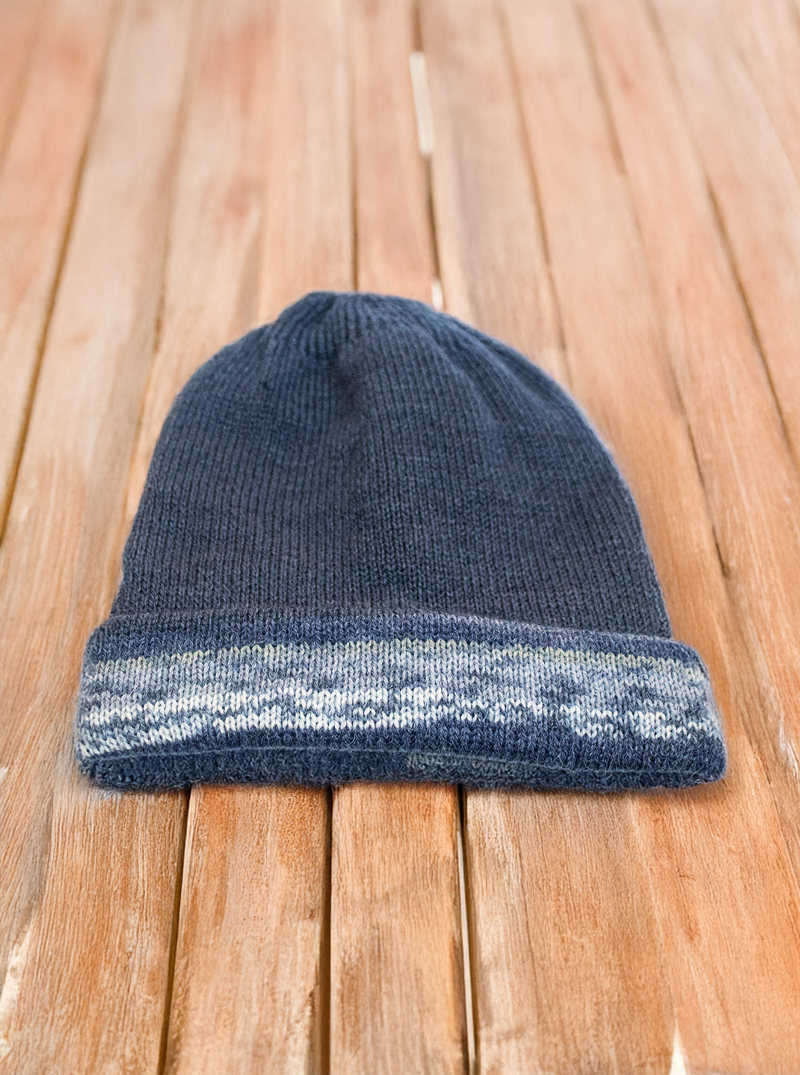 Andean Bicolor Reversible Alpaca Hat