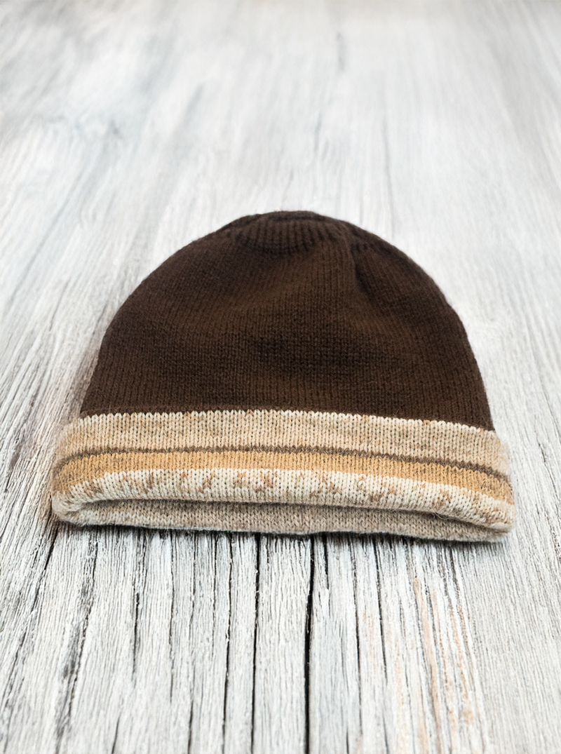 Andean Bicolor Reversible Alpaca Hat