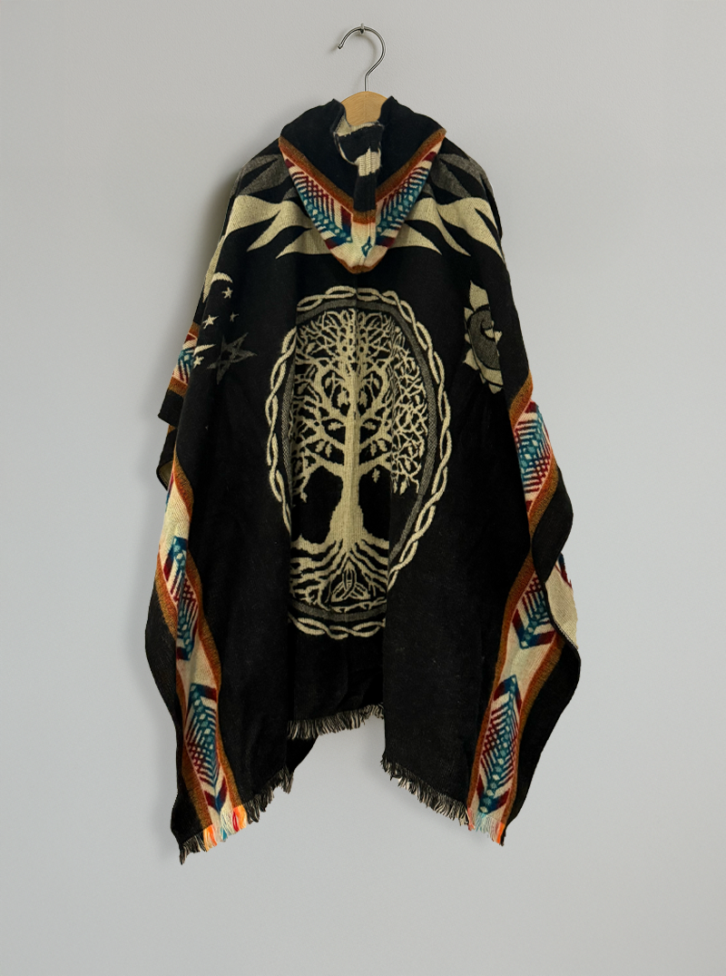 Mexican Serape Poncho | Tree of Life