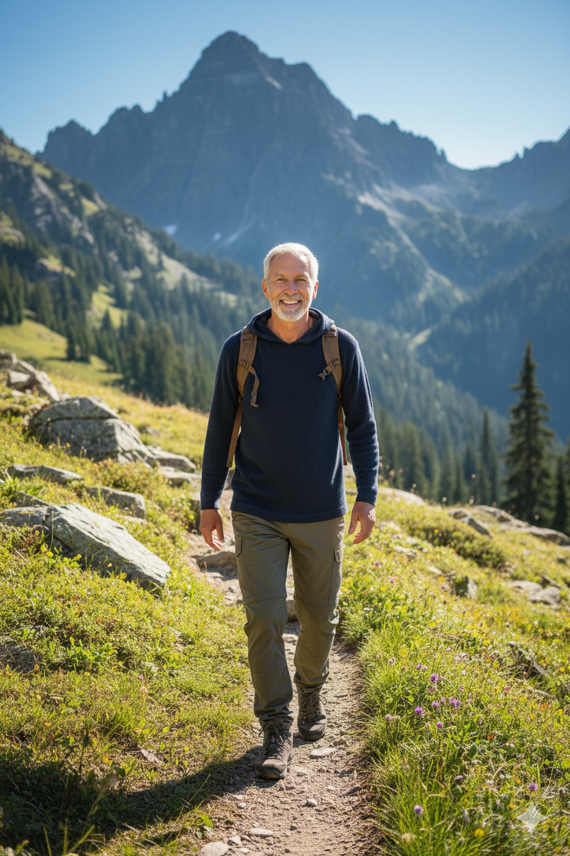 Unisex Alpaca Blend Hoodie – Navy Blue
