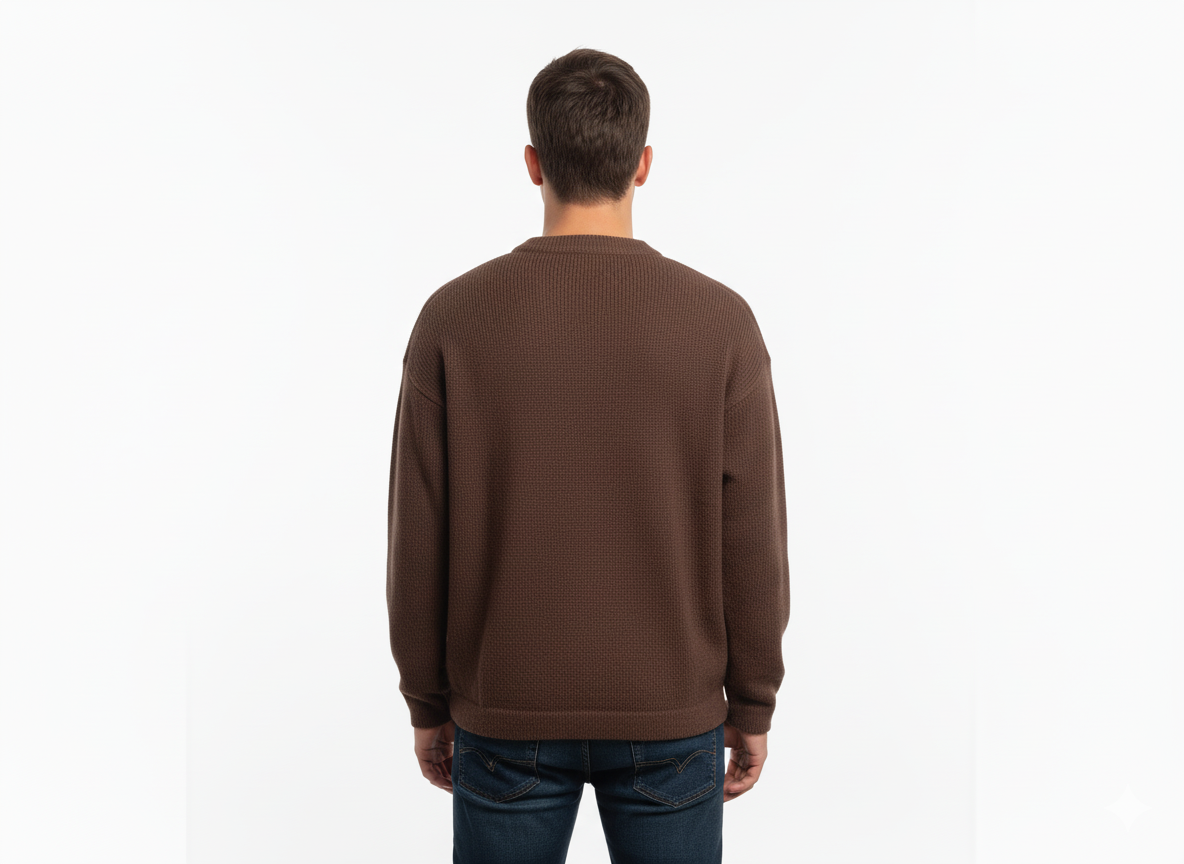 Unisex Alpaca Blend Sweater | Chocolate Brown