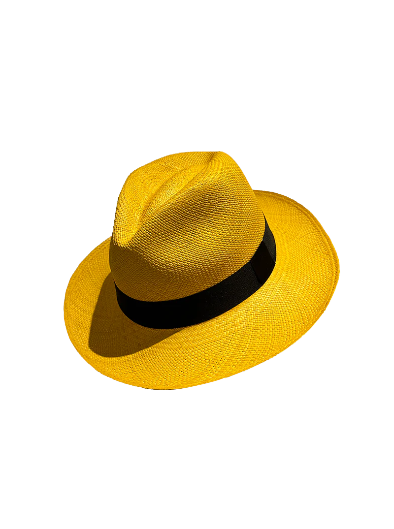 Yellow Panama Hat - Fedora Hat