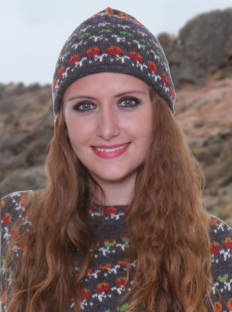 Bonnet Marengo d'Alpaga Figures Multicolor