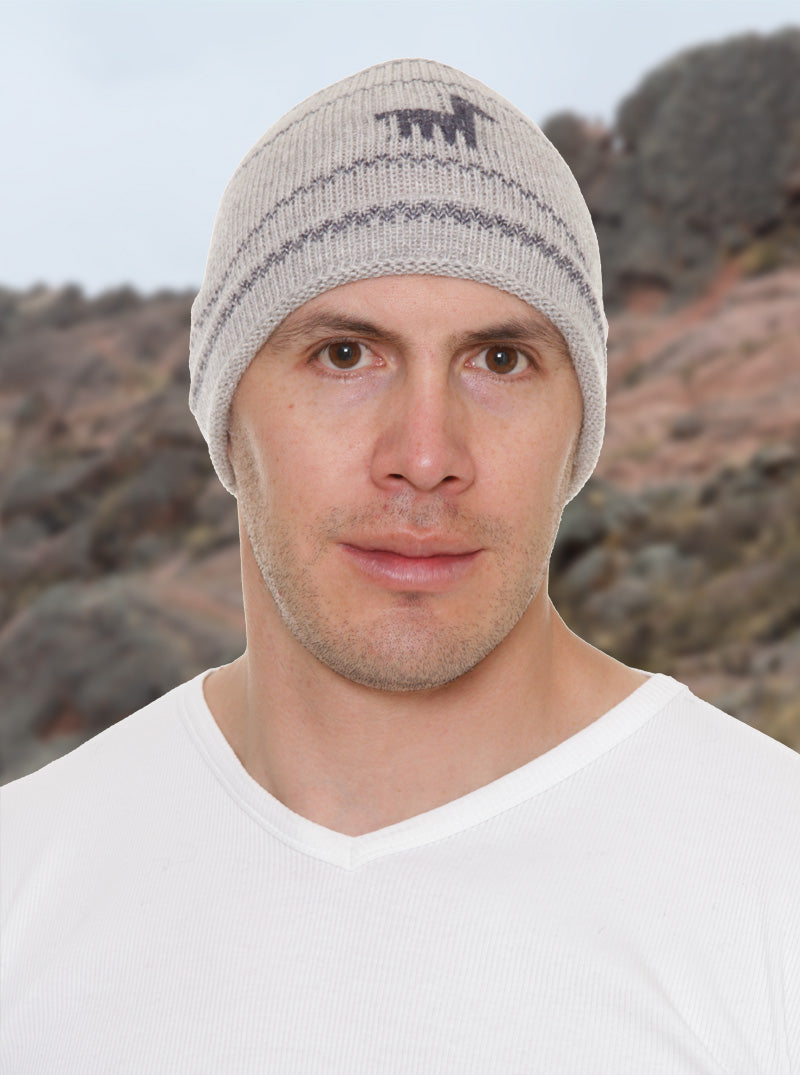 Berretto in Alpaca Bianco - Llamita