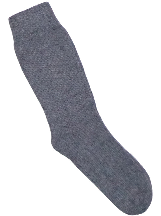 Thick Gray Alpaca Socks