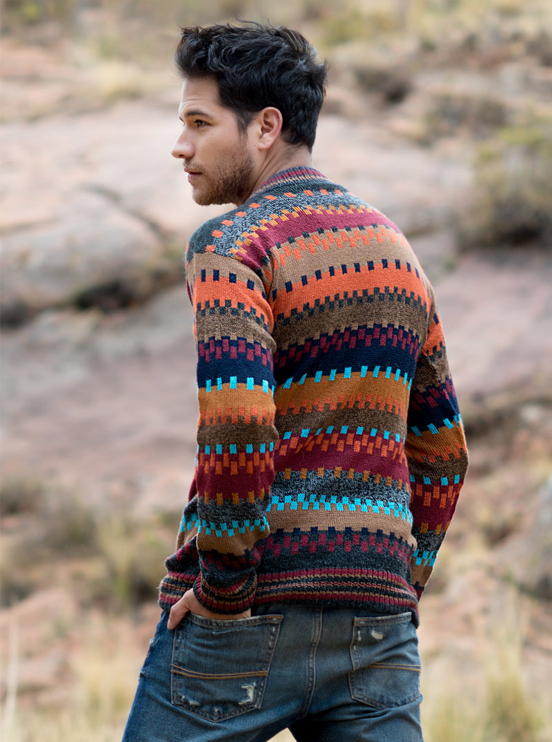 Vielfarbiger Pullover - Tierra