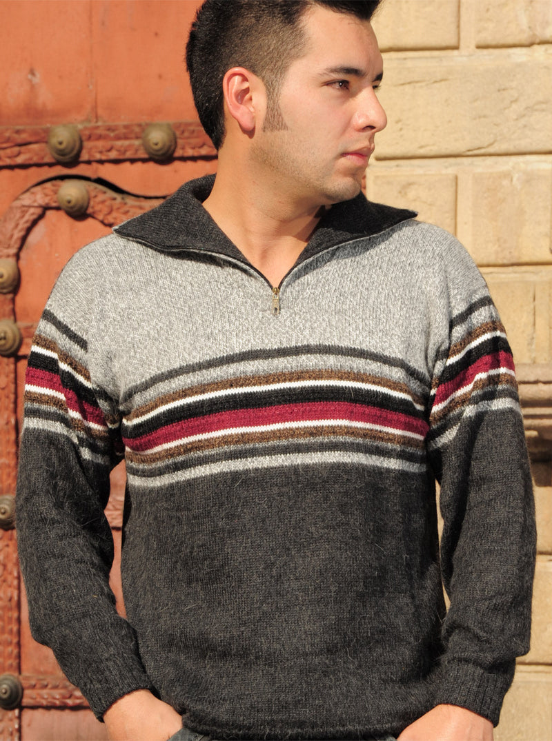 Suéter a Rayas de Alpaca