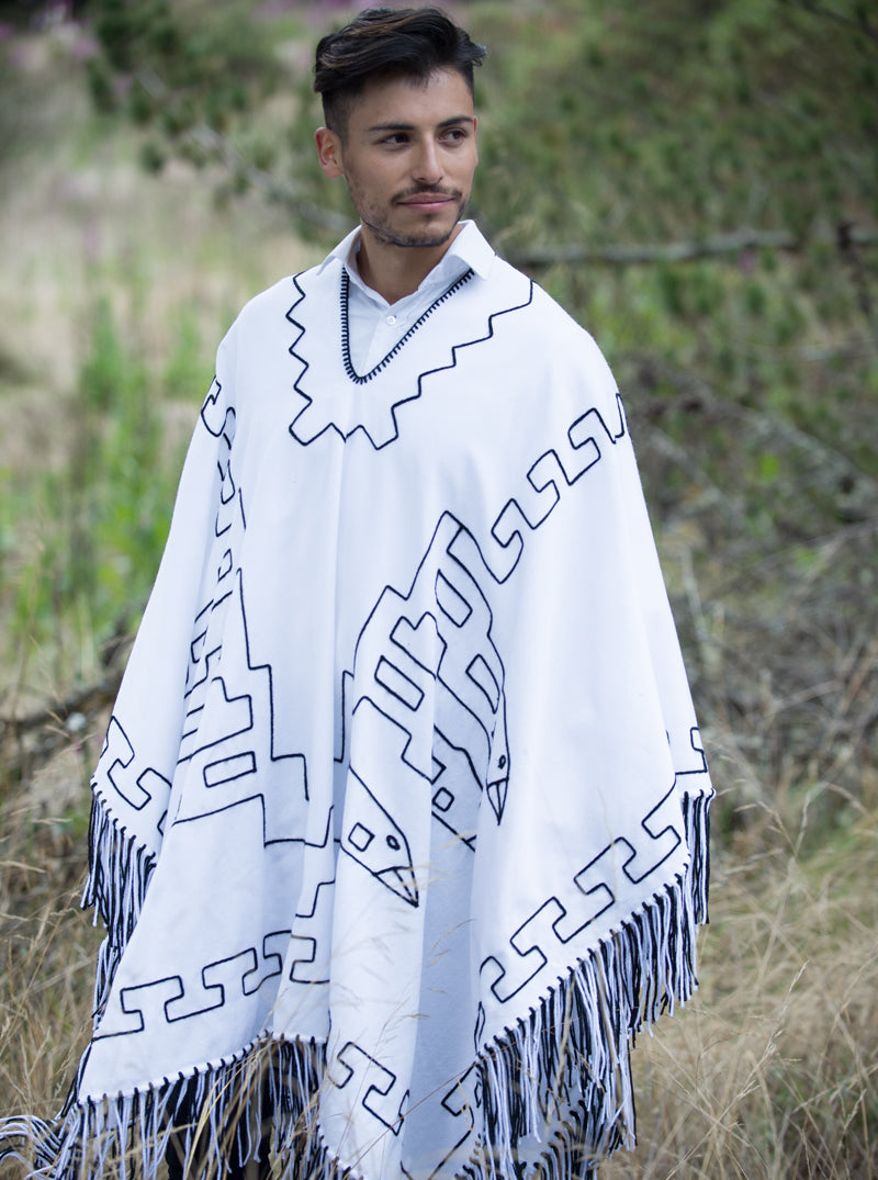 Poncho de Algodón Modelo kjarkas