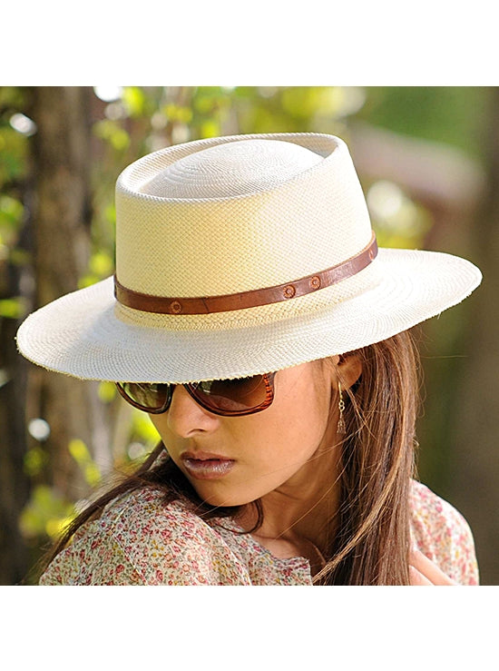 Panama Montecristi Hat - Gambler (Chemise) - (Grade 13-14)