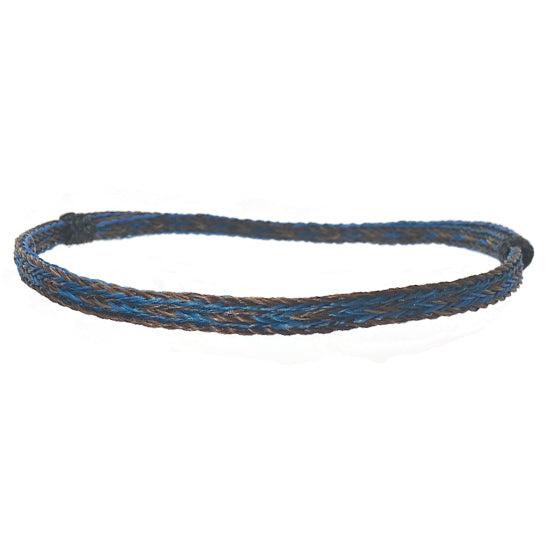 Genuine Horsehair Hat Band - Blue