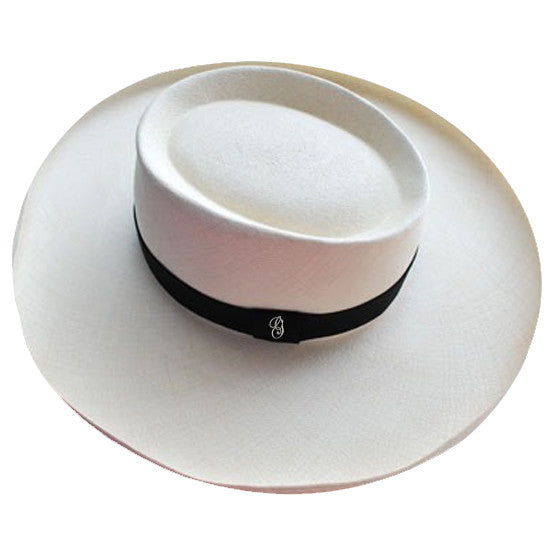 Panama Montecristi Hat - Gambler for Men Wide Brim