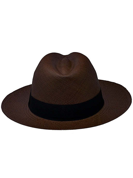 Dark Brown Panama Hat - Fedora Hat