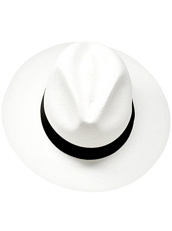 Sombrero de Panamá Blanco Fedora Break Grade 3-4