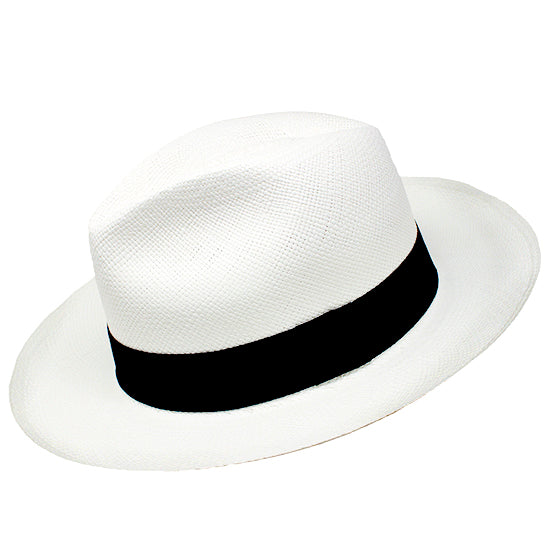 Gamboa Panama Hat. White Panama Hat for Men Fedora Hat
