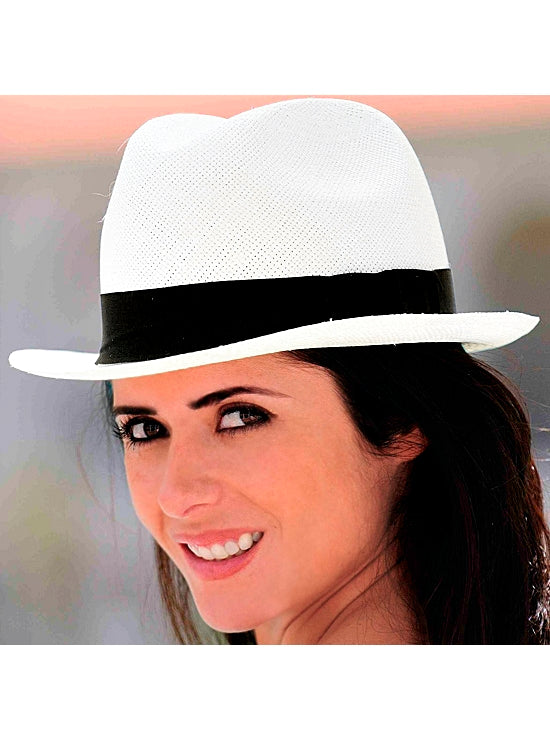 Intolerable Mamá presentar Gamboa Panama Hat. White Panama Hat for Women - Borsalino Hat