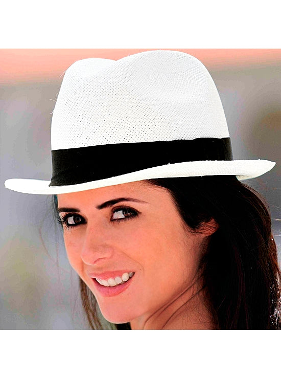 Sombrero de Panamá Blanco Borsalino Havana Grado 3-4