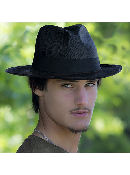 Sombrero de Panamá Negro Urban Collection Camboriú Grado 3-4