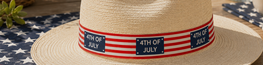4th of July Panama Hats & Patriotic Hat Bands