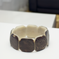 Tagua Bracelet Marble Style | Brown