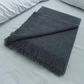 Alpaca Throw Blanket | Grey with Fringes
