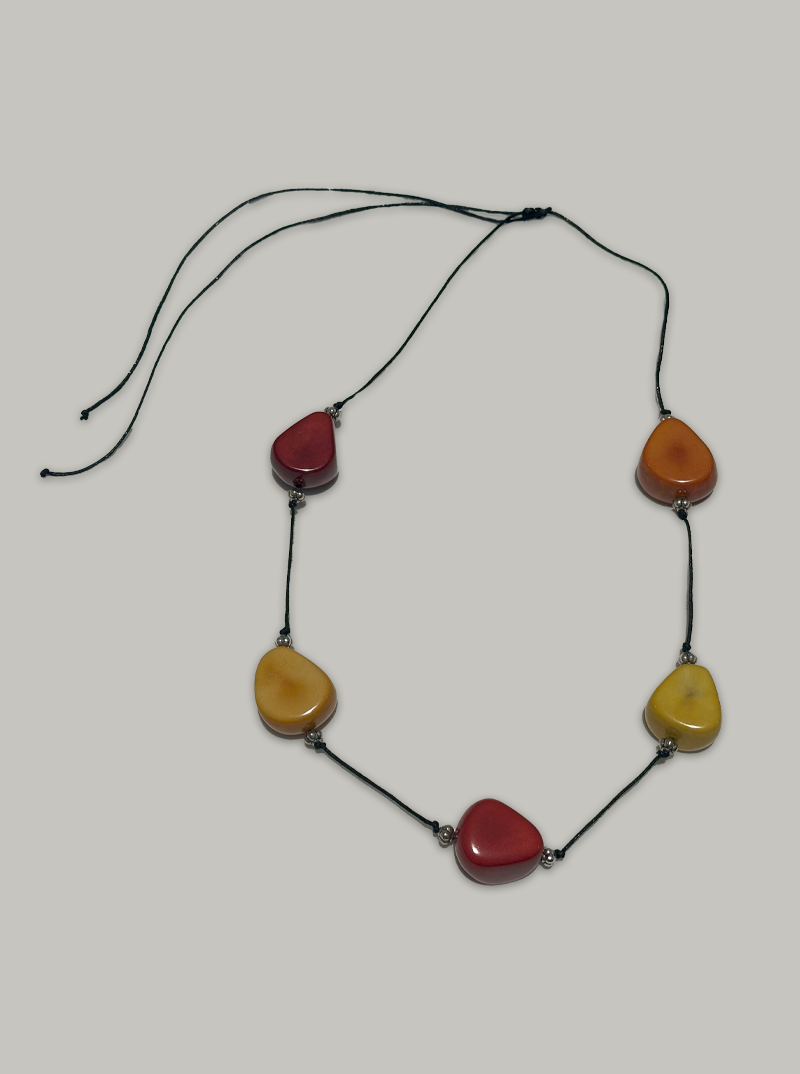 Tagua Necklace Earth Colors