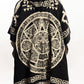 Mexican Poncho for Men - Black | Aztek Style