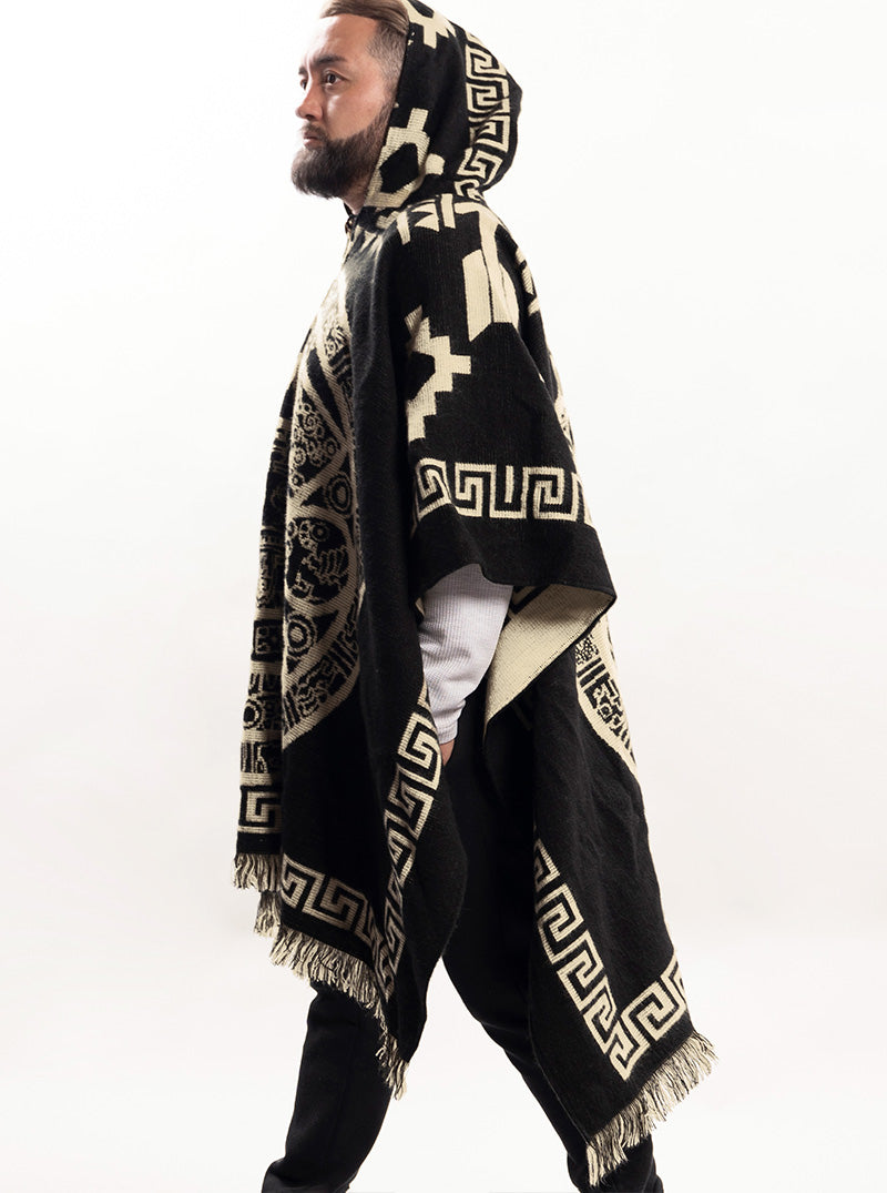 Aztec Rug Poncho Mexican Poncho for Men | The Perfect Aztek Style | Gamboa