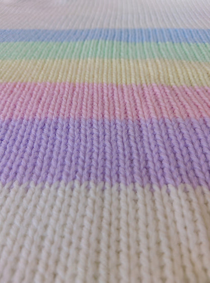 Rainbow Alpaca Poncho