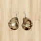 Tagua Earrings Marble Design