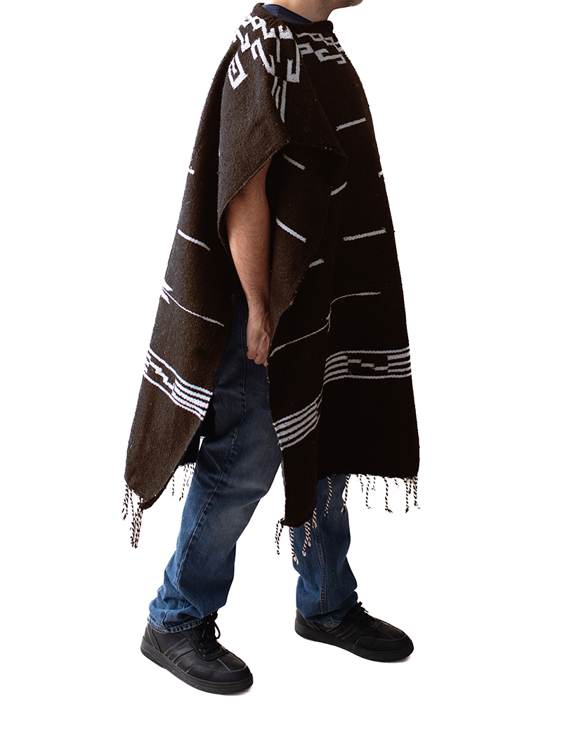 Clint Eastwood Poncho - Mexican Poncho - BROWN