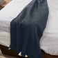 Alpaca Throw Blanket | Grey with Fringes