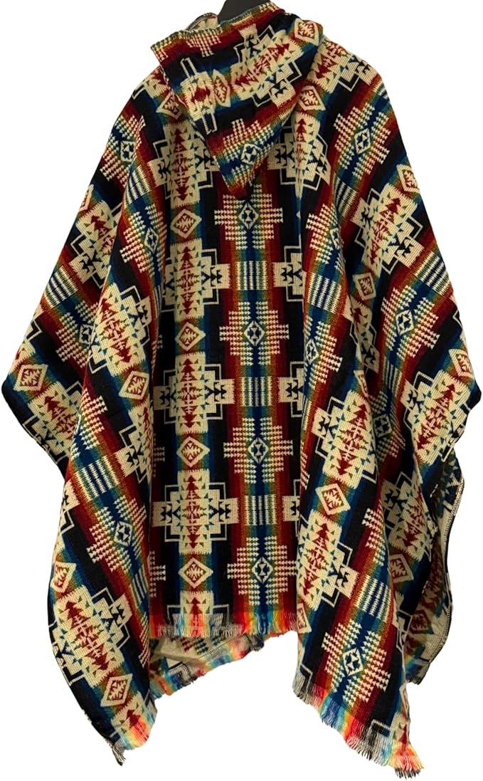 Multicolor Mexican Poncho
