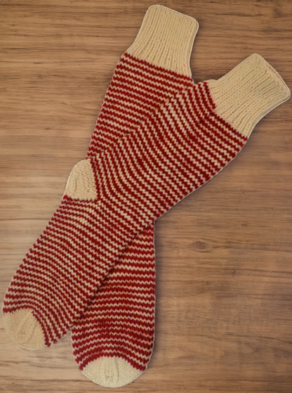 Classic Striped Alpaca Socks