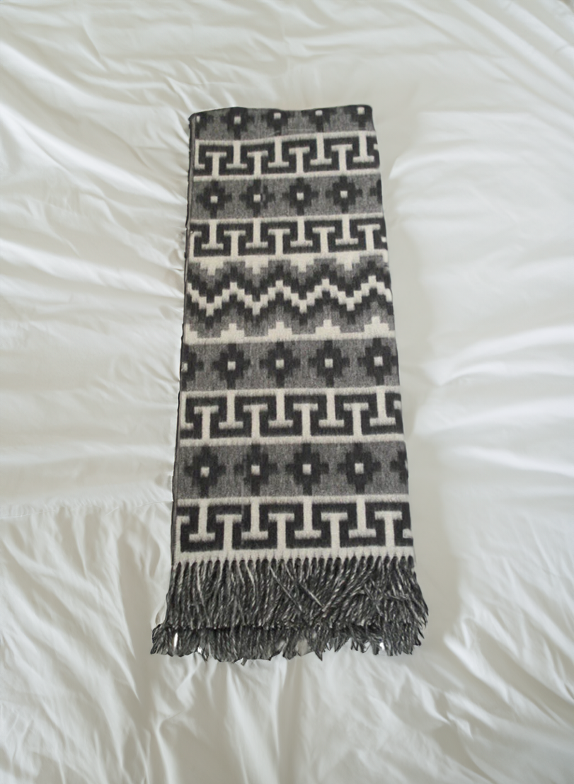 Gray Blanket for Home or Travel