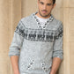 Andean Gray Alpaca Kangaroo Sweater for Men