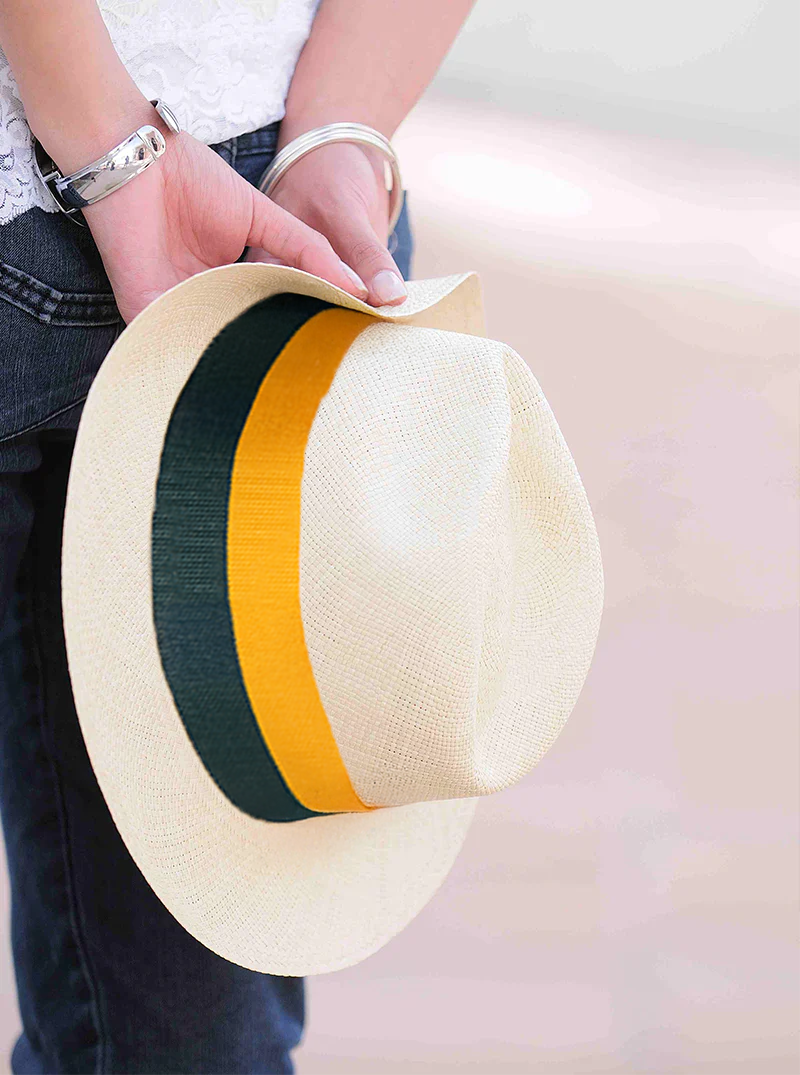 Bicolor Standard Hat Band | Yellow & Green