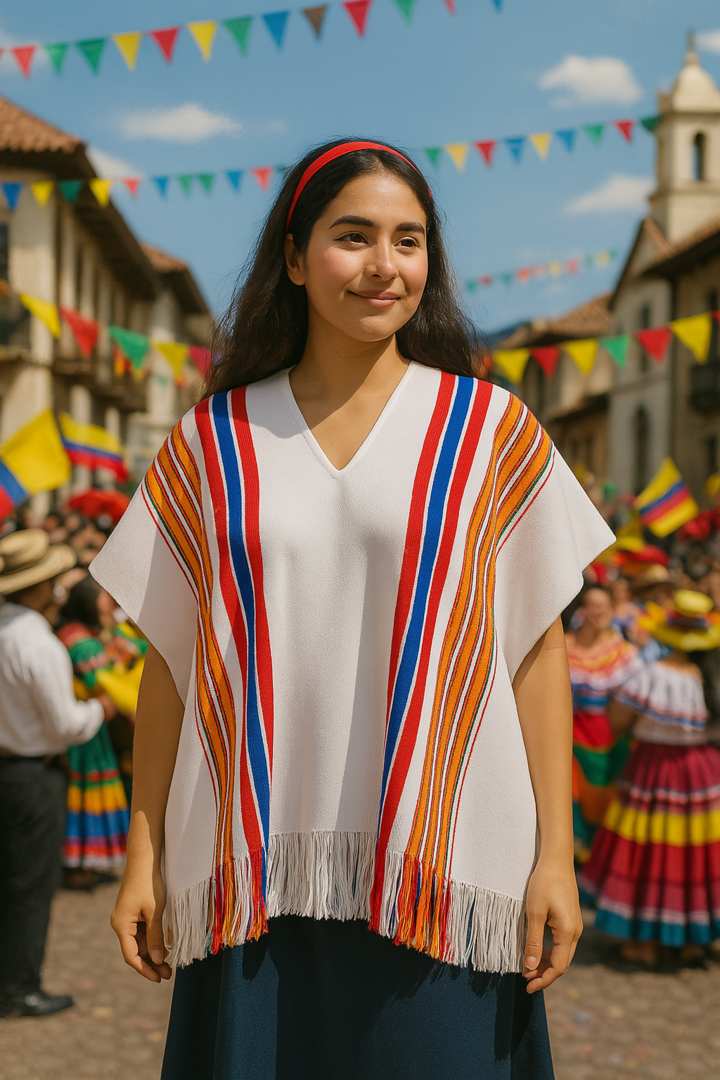 Colombian Flag Poncho